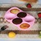 Easter Egg Silicone Molds, Pink Silicone Cake Molds for Baking for Holiday/Birthday/Party, Large Stuffed Chocolate Breakable Egg Molds for Dessert, 6 Cavities 2 Pcs